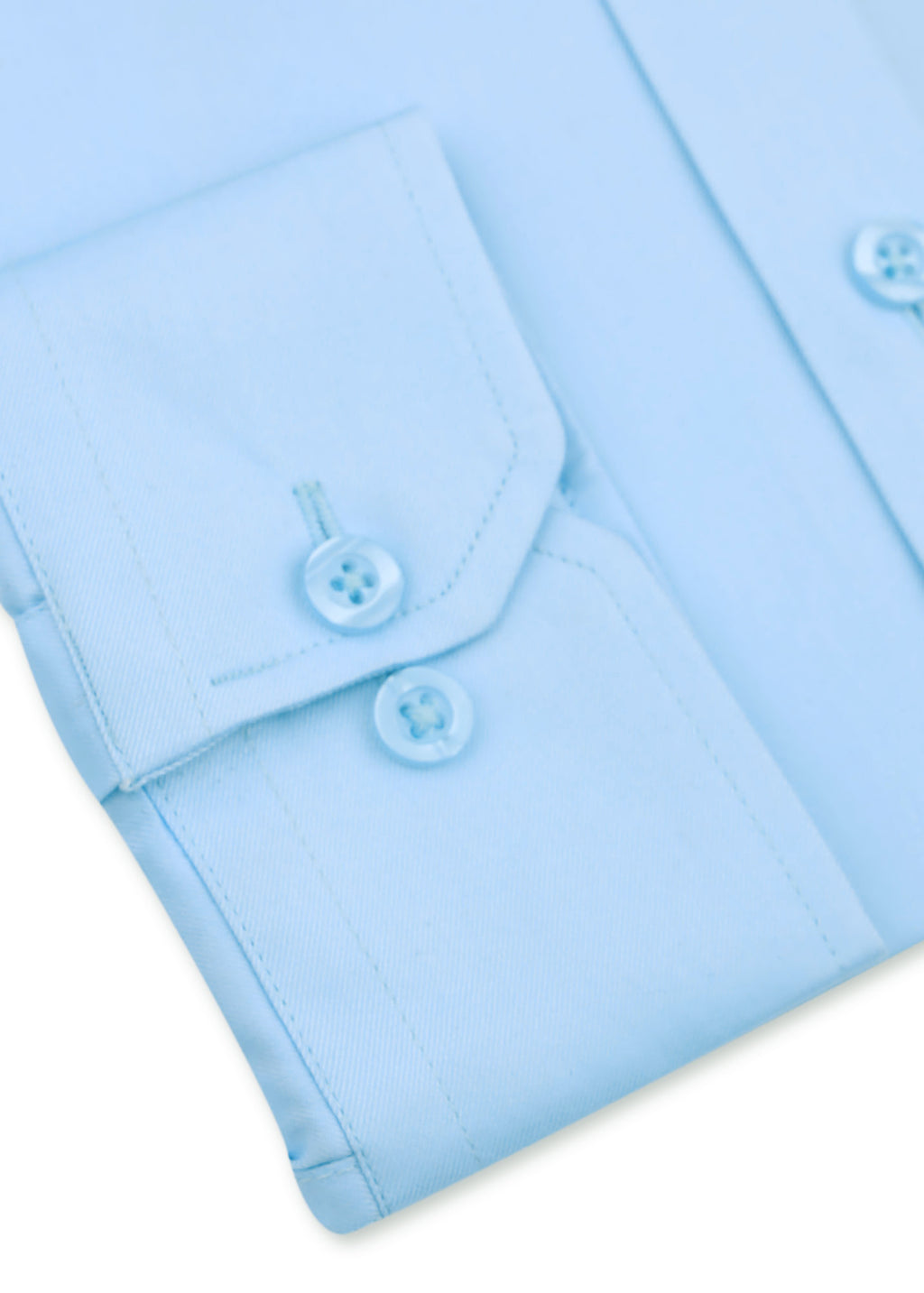 Ice Blue Cotton Satin Formal Shirt