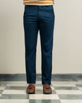 Navy Ink Tapered Fit Cotton Pants