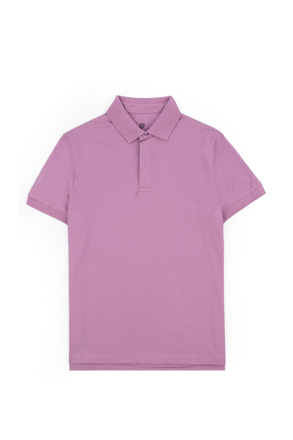 Lavender Concealed Placket Polo Shirt