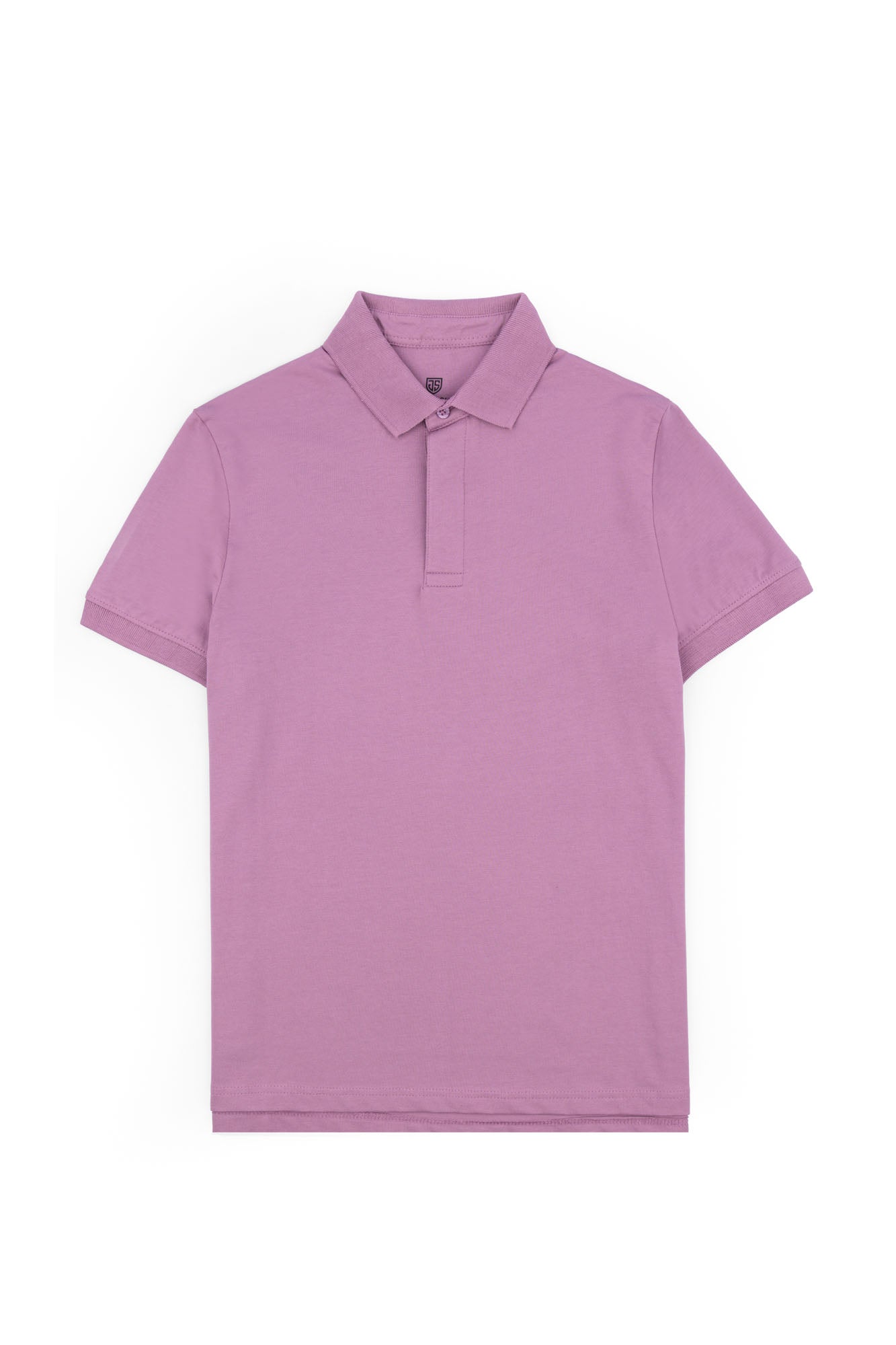 Lavender Concealed Placket Polo Shirt