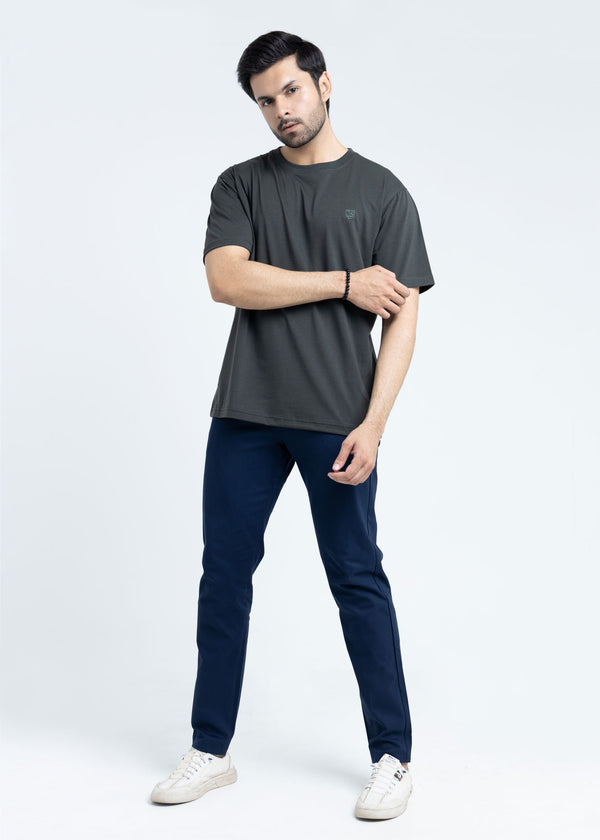 Relaxed Fit Camo Green T-Shirt Lycra Jersey