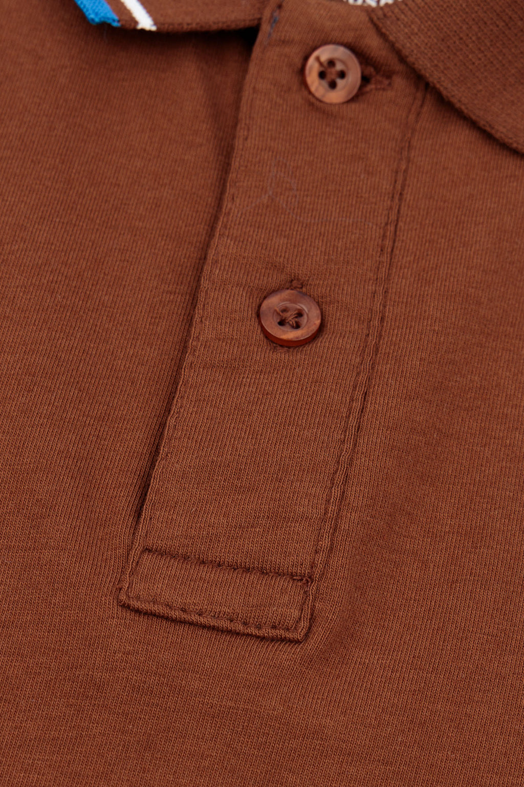 Essential Brown Cotton Lycra Polo Shirt