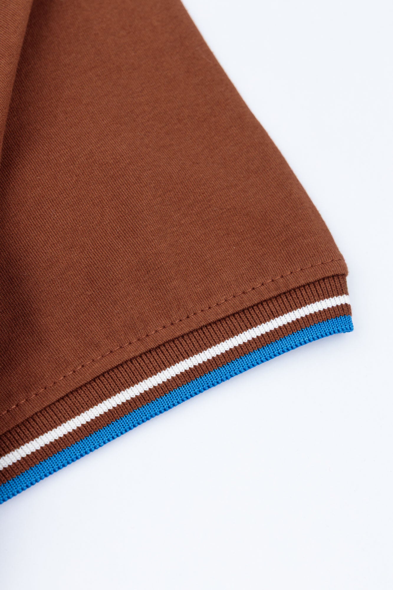 Essential Brown Cotton Lycra Polo Shirt