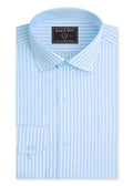 Sky Blue Dual Stripe Formal Shirt