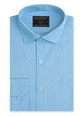 Ice Blue Multi Stripe Formal Shirt