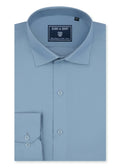 Cloud Blue Cotton Satin Formal Shirt