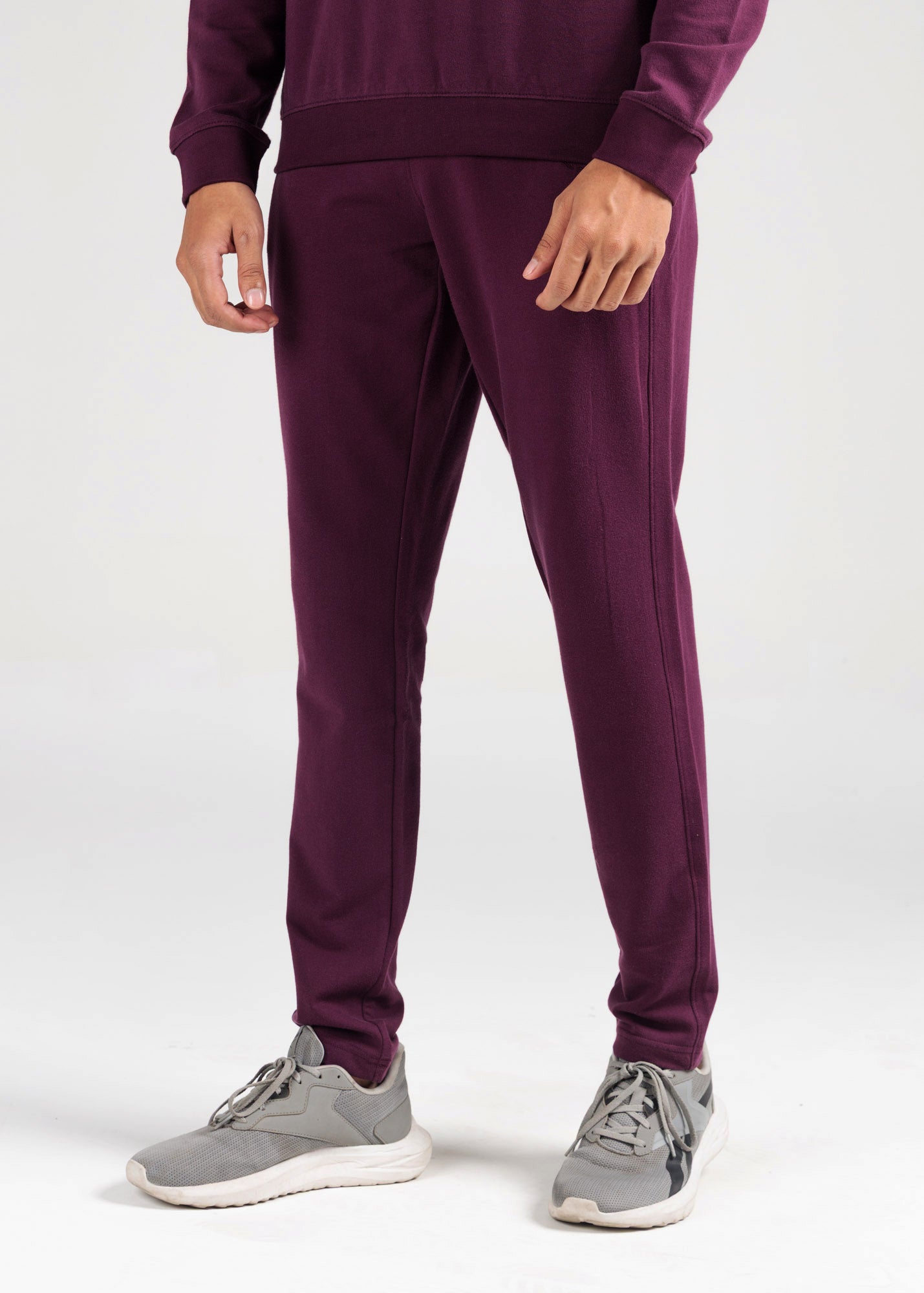 Essential Cotton Terry Co-ord Set – Rich Plum