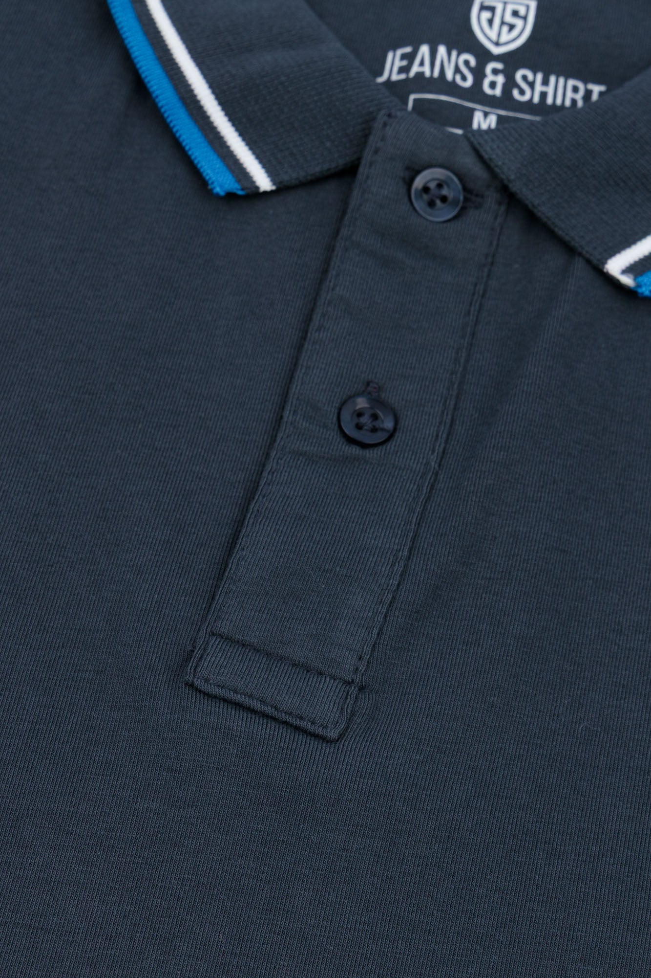 Dark Grey Cotton Lycra Polo Shirt