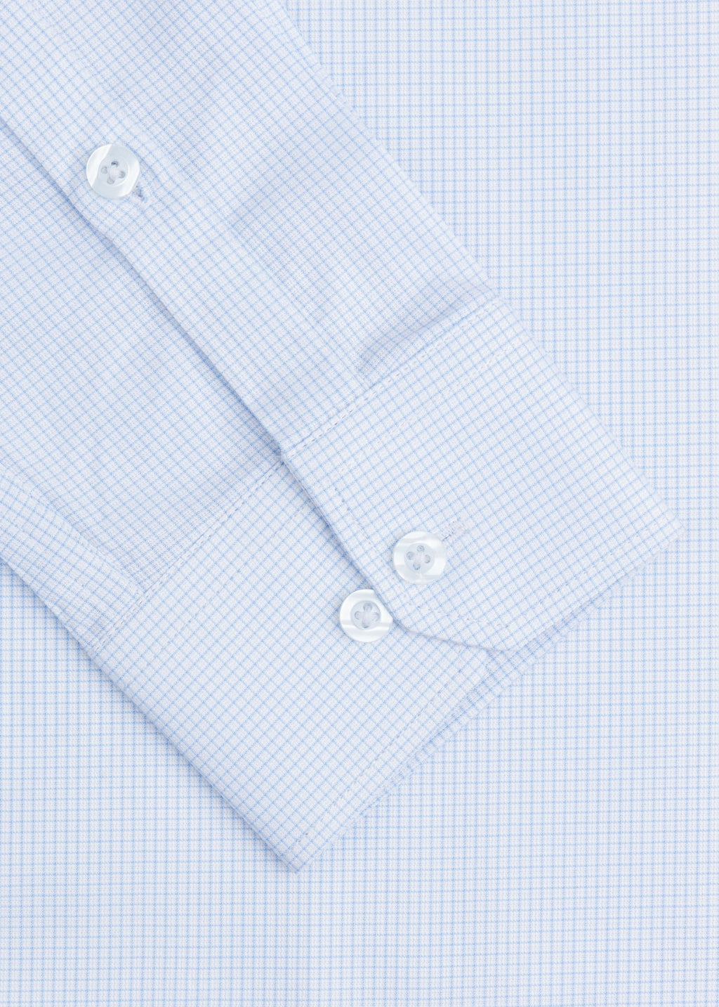 White Micro-Check Formal Shirt