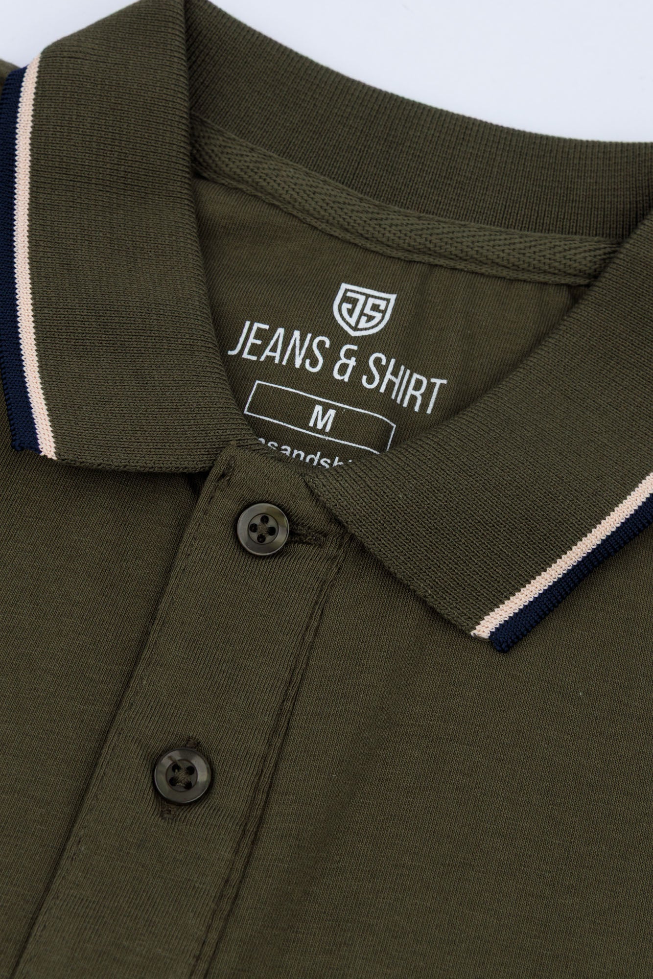 Olive Cotton Lycra Polo Shirt
