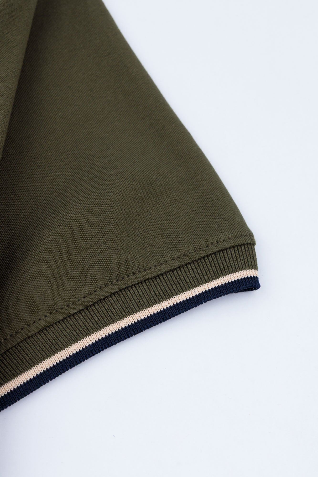 Olive Cotton Lycra Polo Shirt