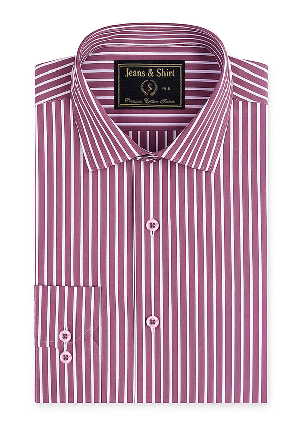 Mulberry Stripe Formal Shirt