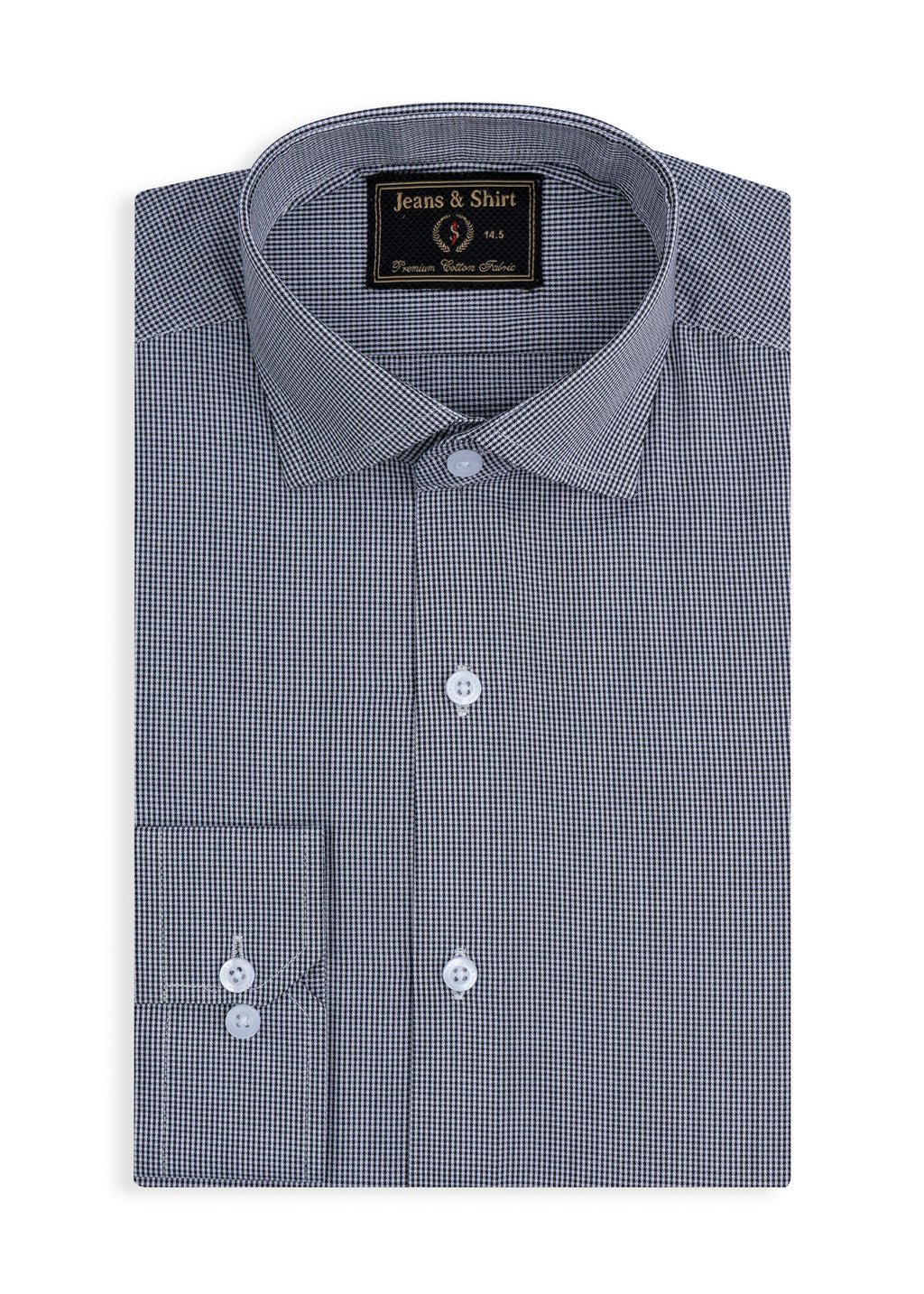 Graphite Micro Check Formal Shirt