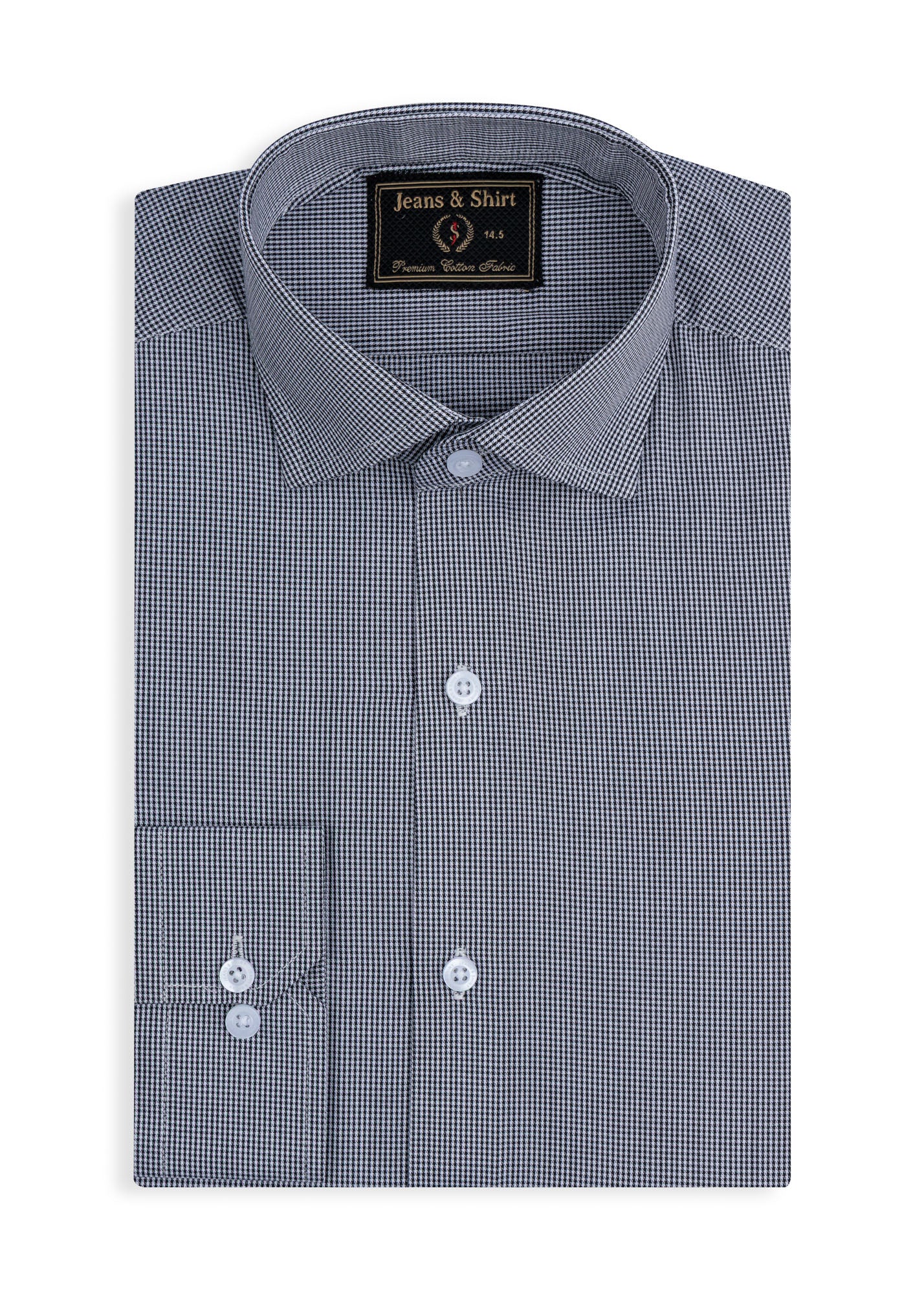 Graphite Micro Check Formal Shirt
