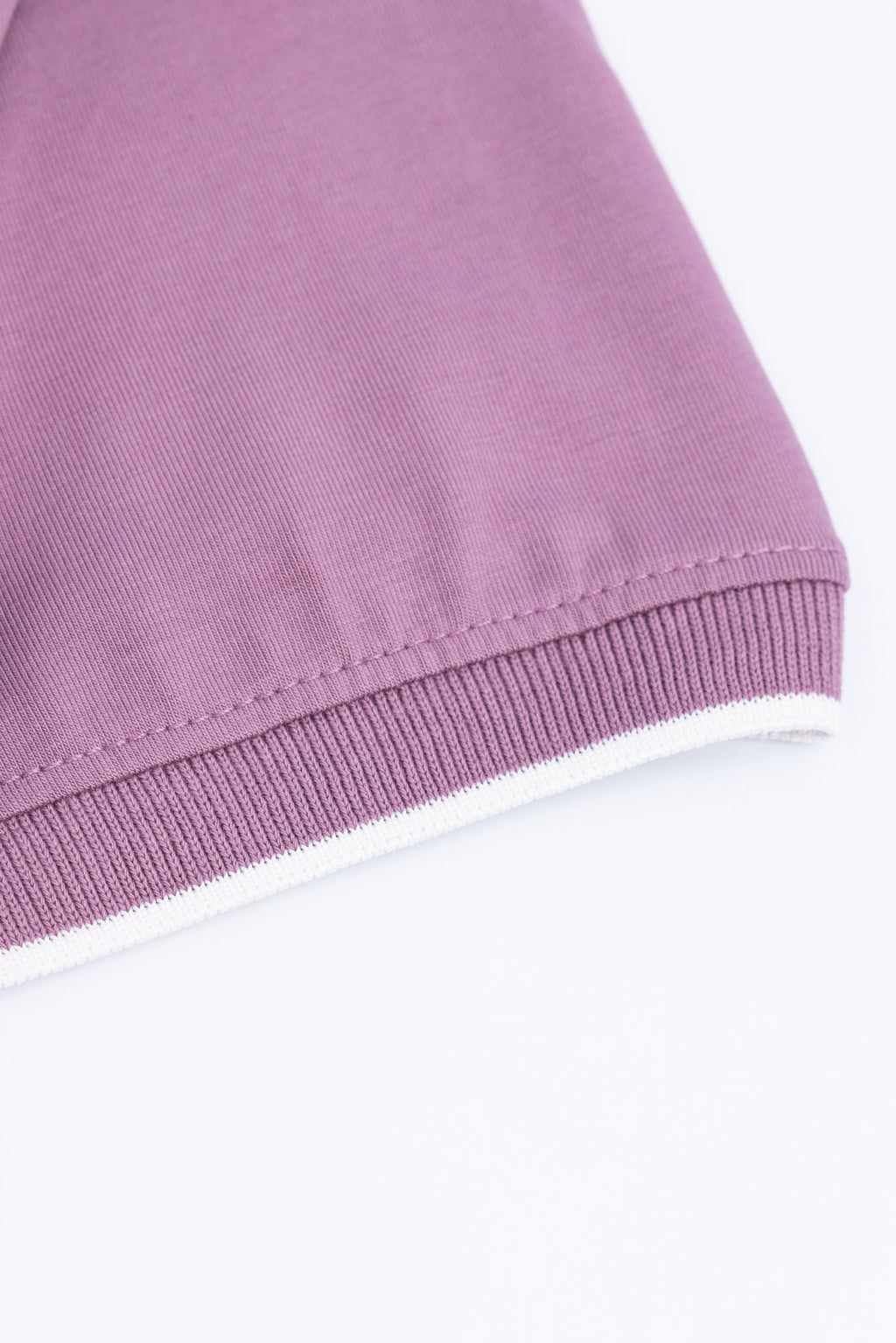 Muted Lavender Zip Polo Shirt