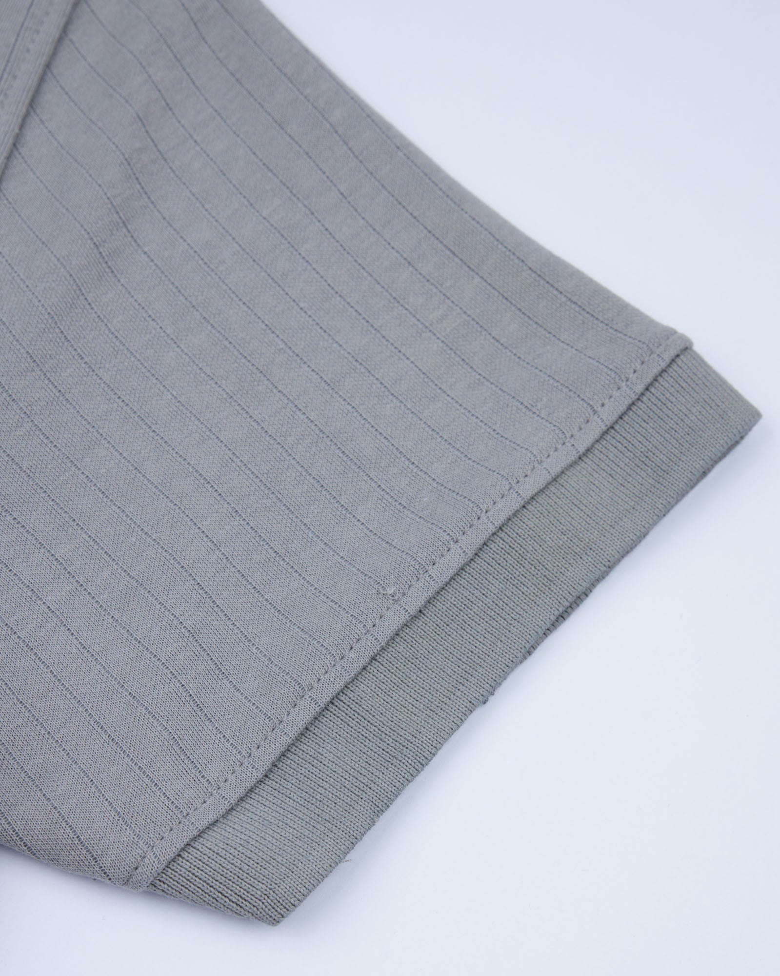 Ash Grey Drop Needle Polo Shirt