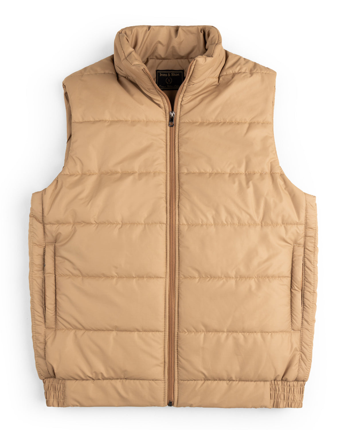 Warm Sand Sleeveless Puffer Jacke