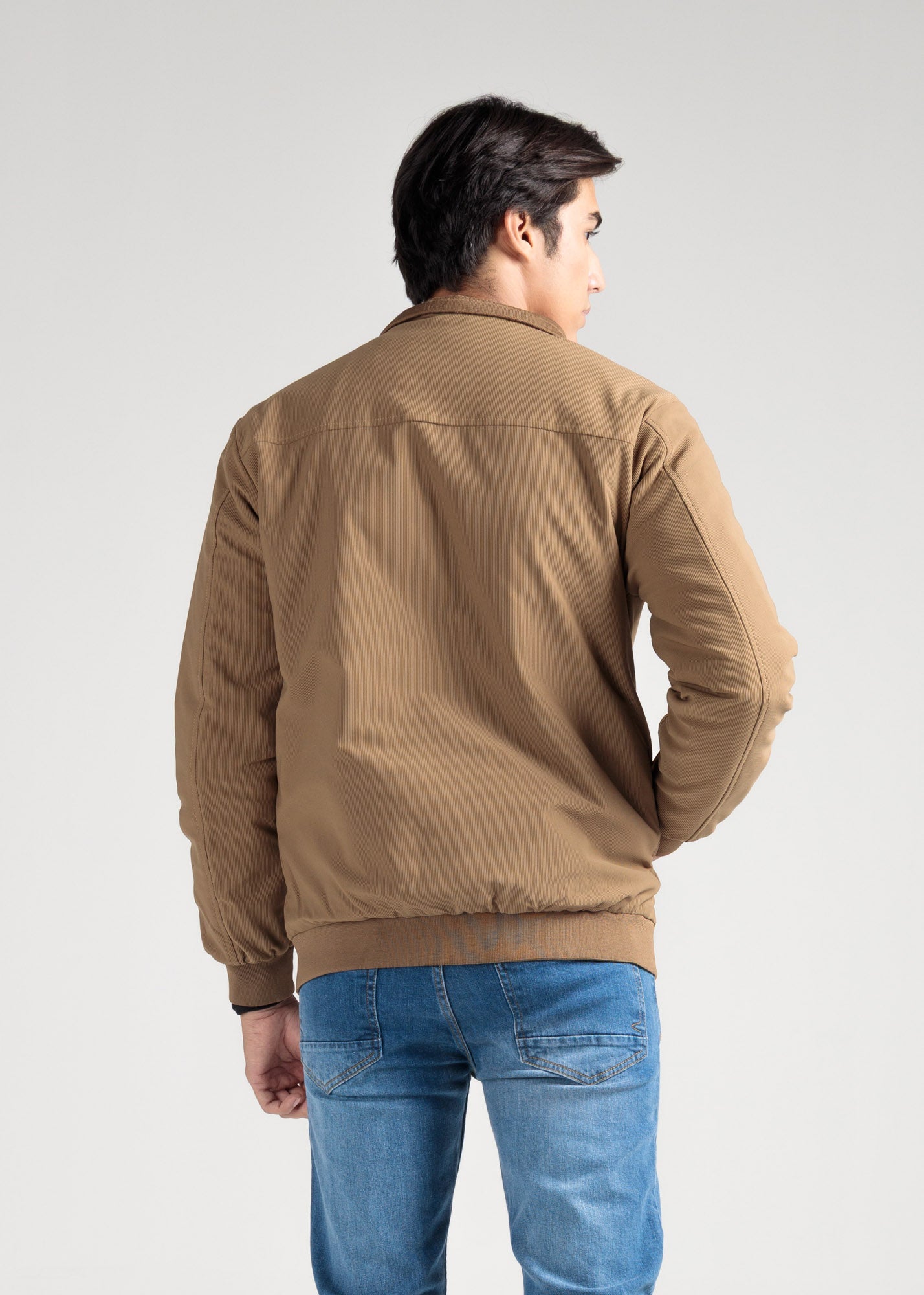 Quilted Corduroy Jacket – Honey Brown