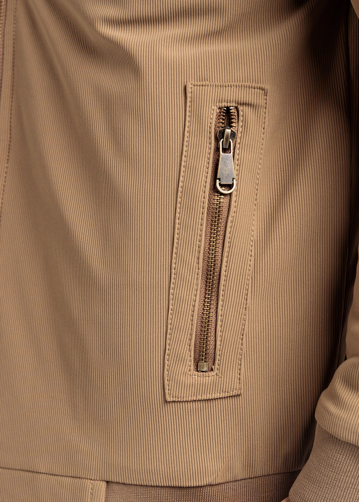 Quilted Corduroy Jacket – Honey Brown