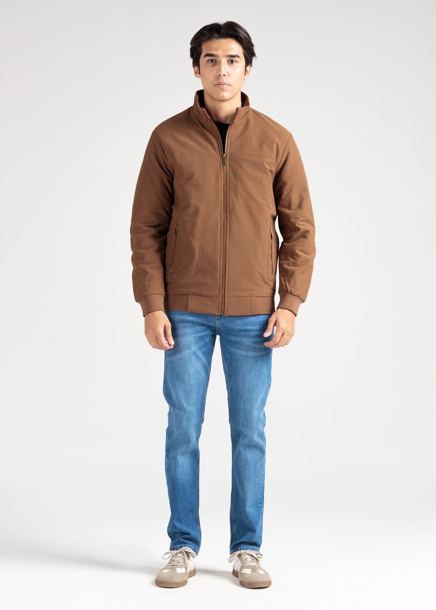 Quilted Corduroy Jacket – Caramel Tan