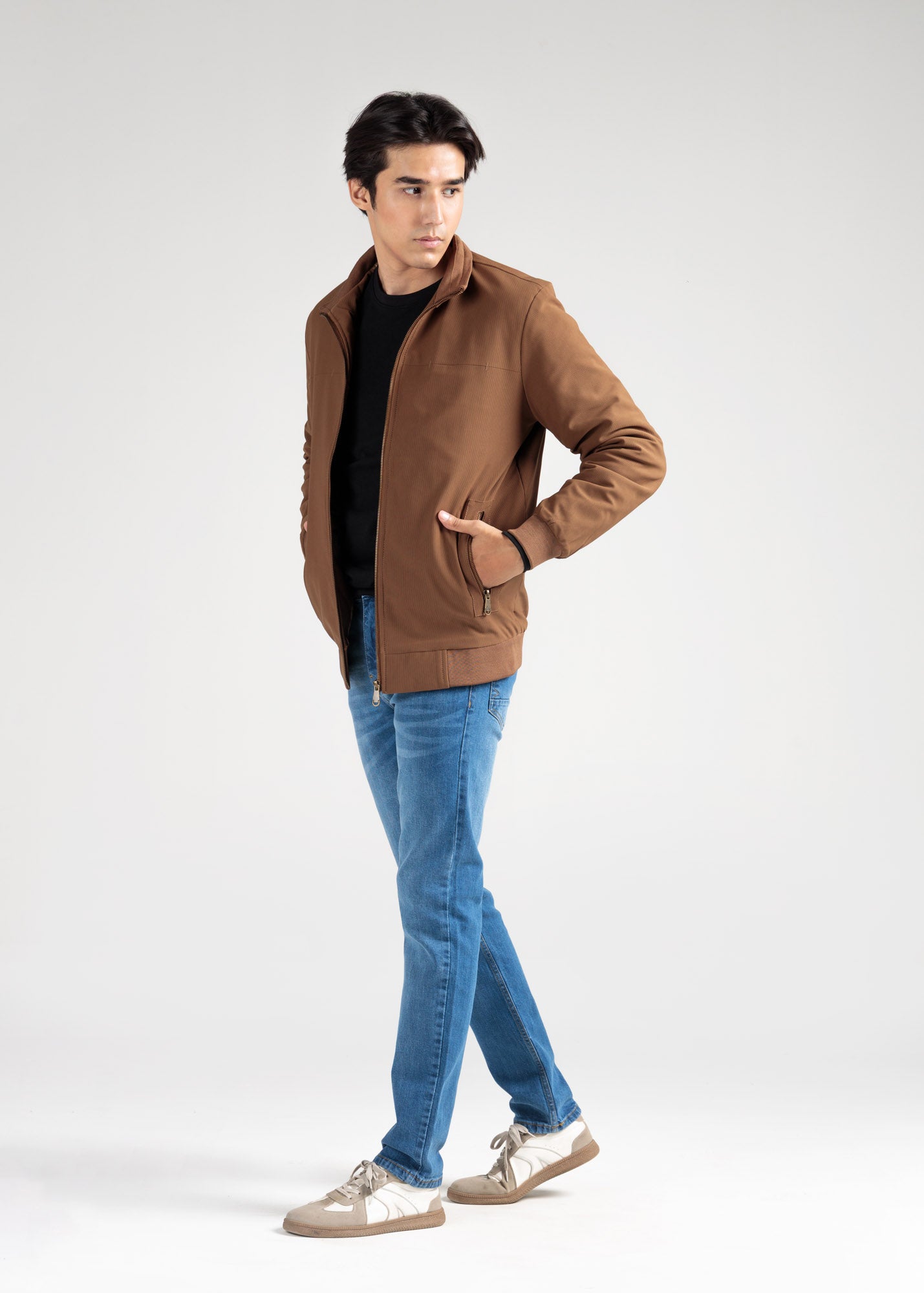 Quilted Corduroy Jacket – Caramel Tan