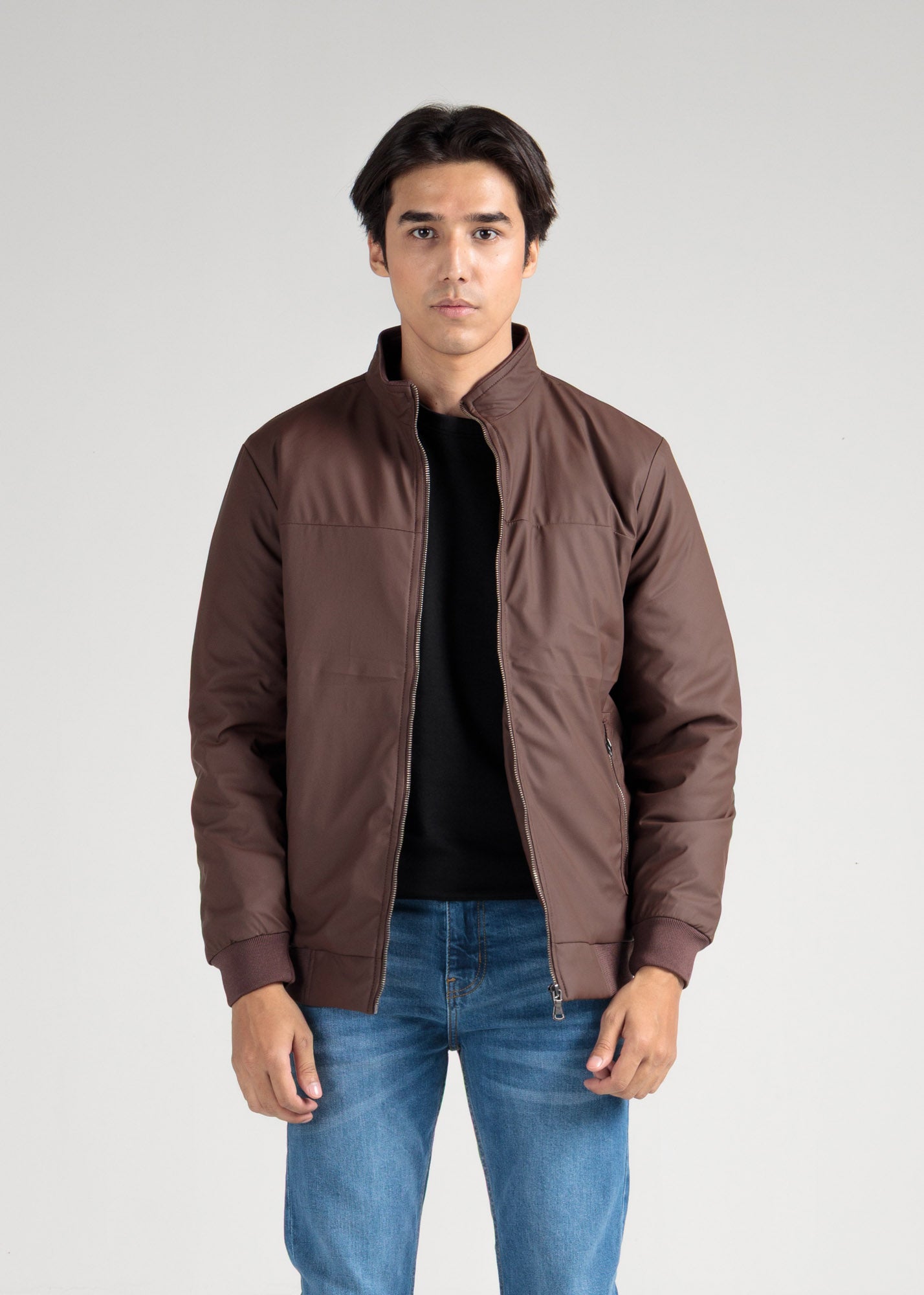 Essential Chocolate Brown Zip-Up Jacket