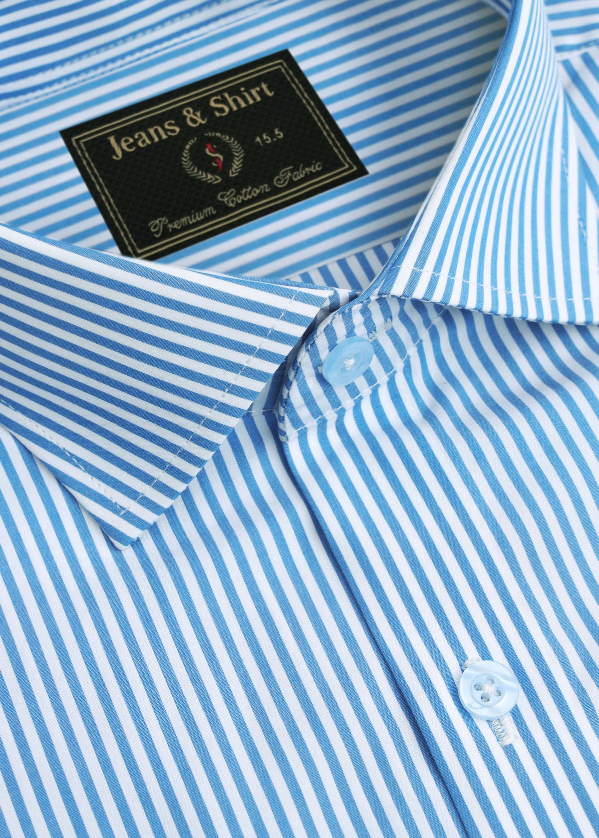 Sky Blue Stripe Formal Shirt