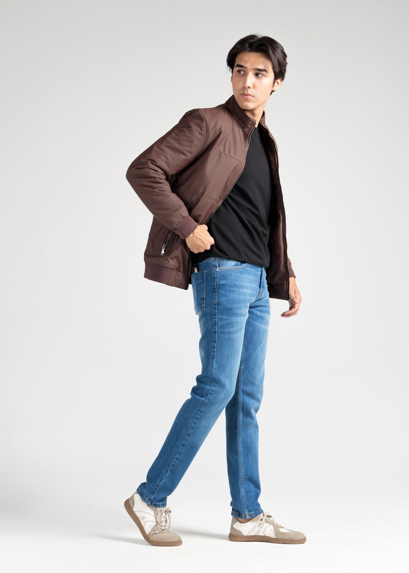 Essential Chocolate Brown Zip-Up Jacket