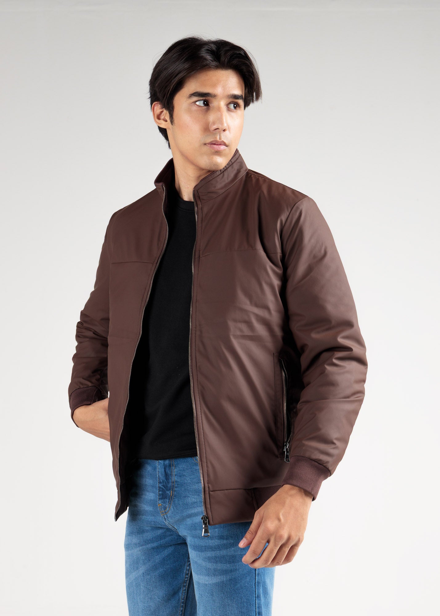 Essential Chocolate Brown Zip-Up Jacket