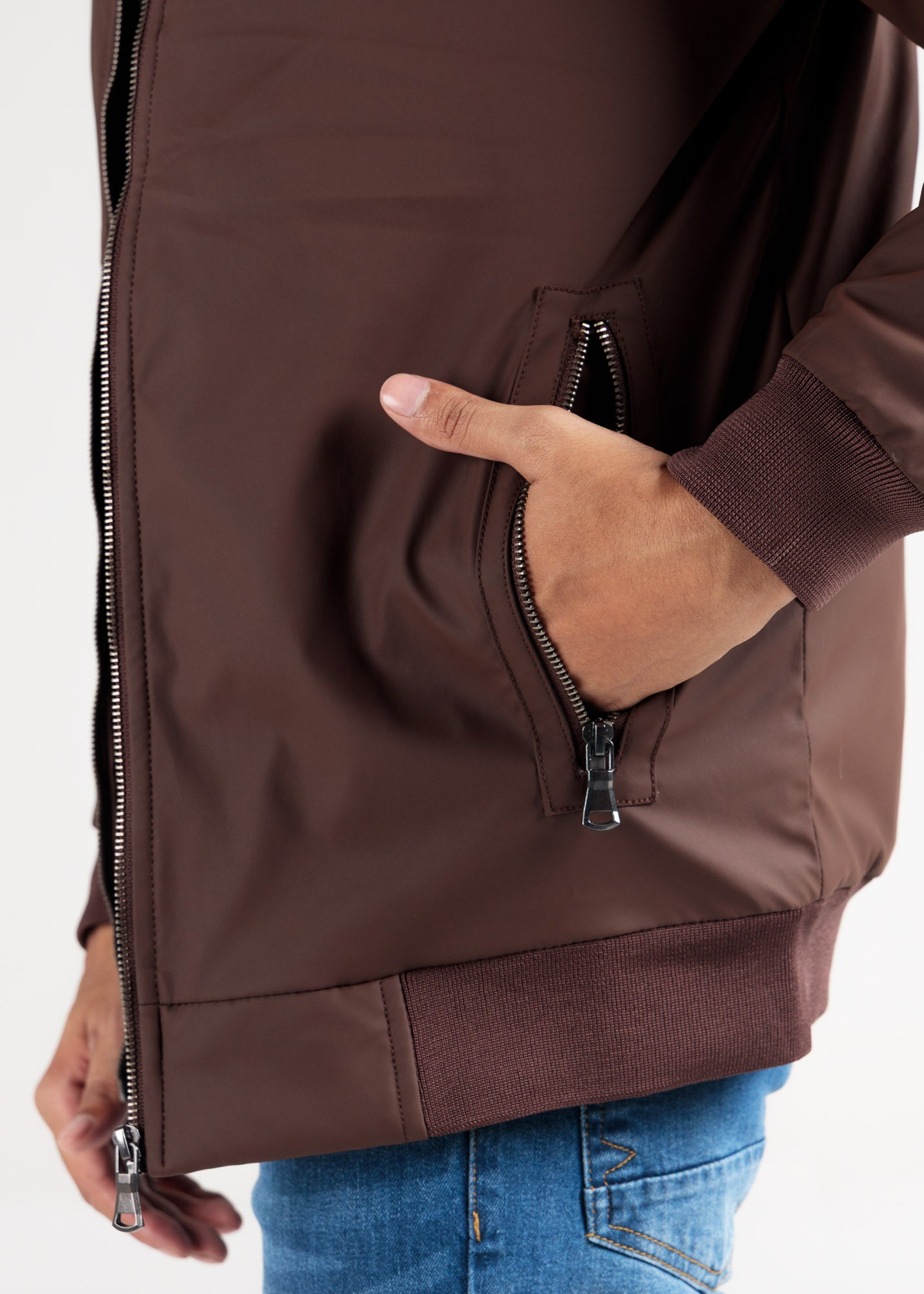 Essential Chocolate Brown Zip-Up Jacket