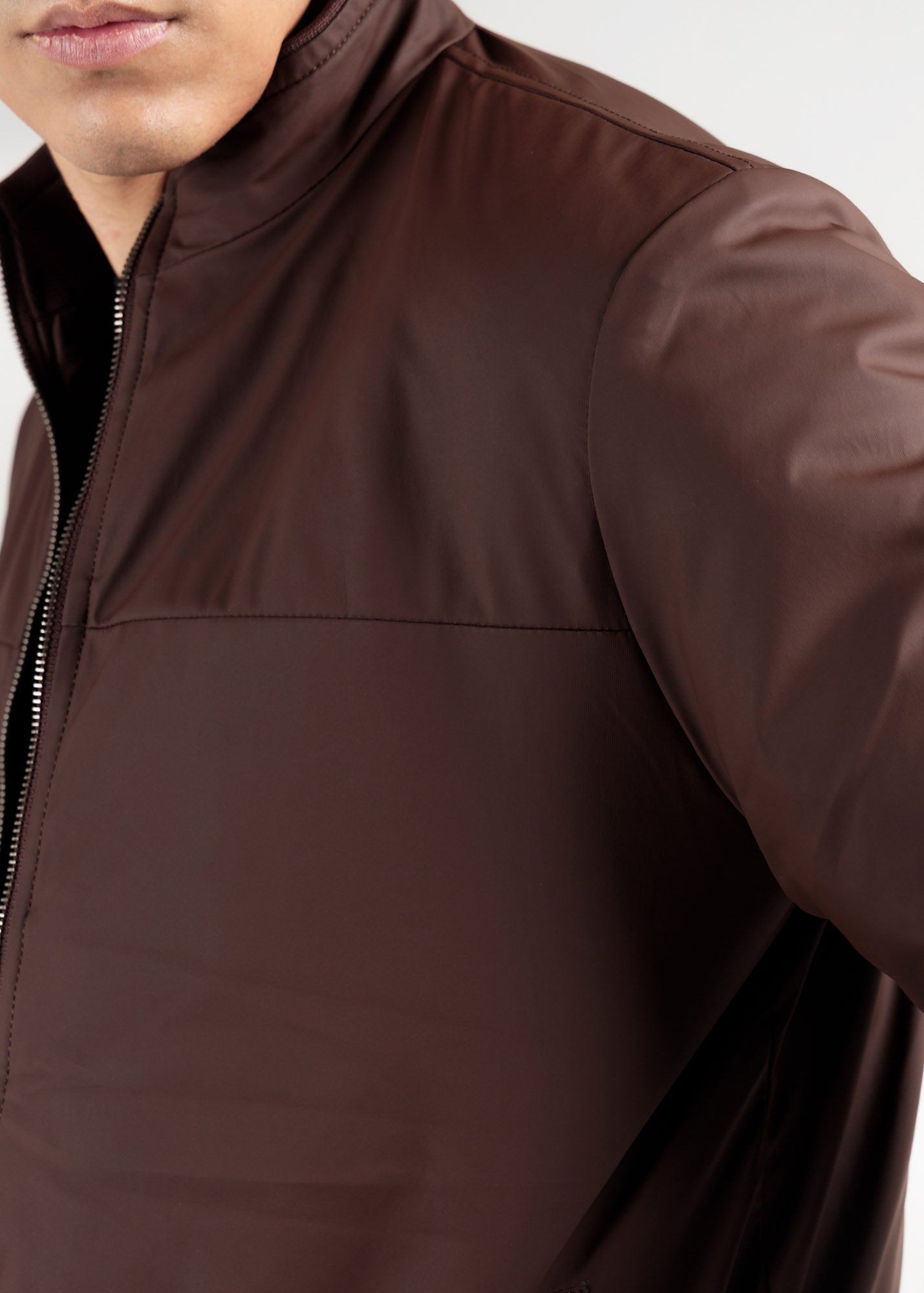 Essential Chocolate Brown Zip-Up Jacket