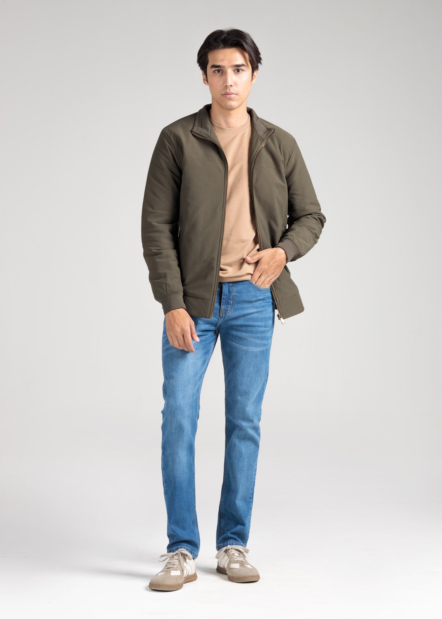 Quilted Corduroy Jacket – Soft Sage