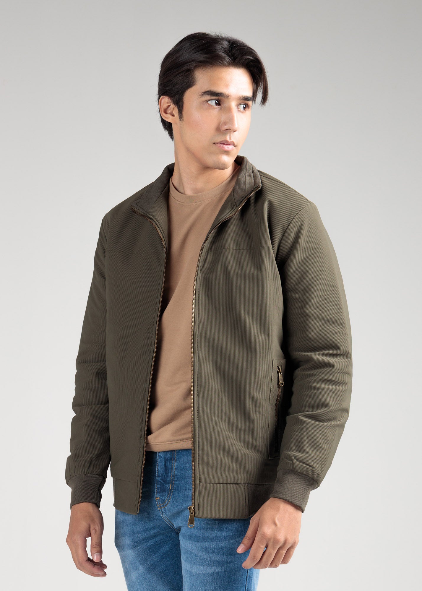 Quilted Corduroy Jacket – Soft Sage