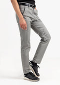 Slate Grey Tapered Fit Cotton Pants