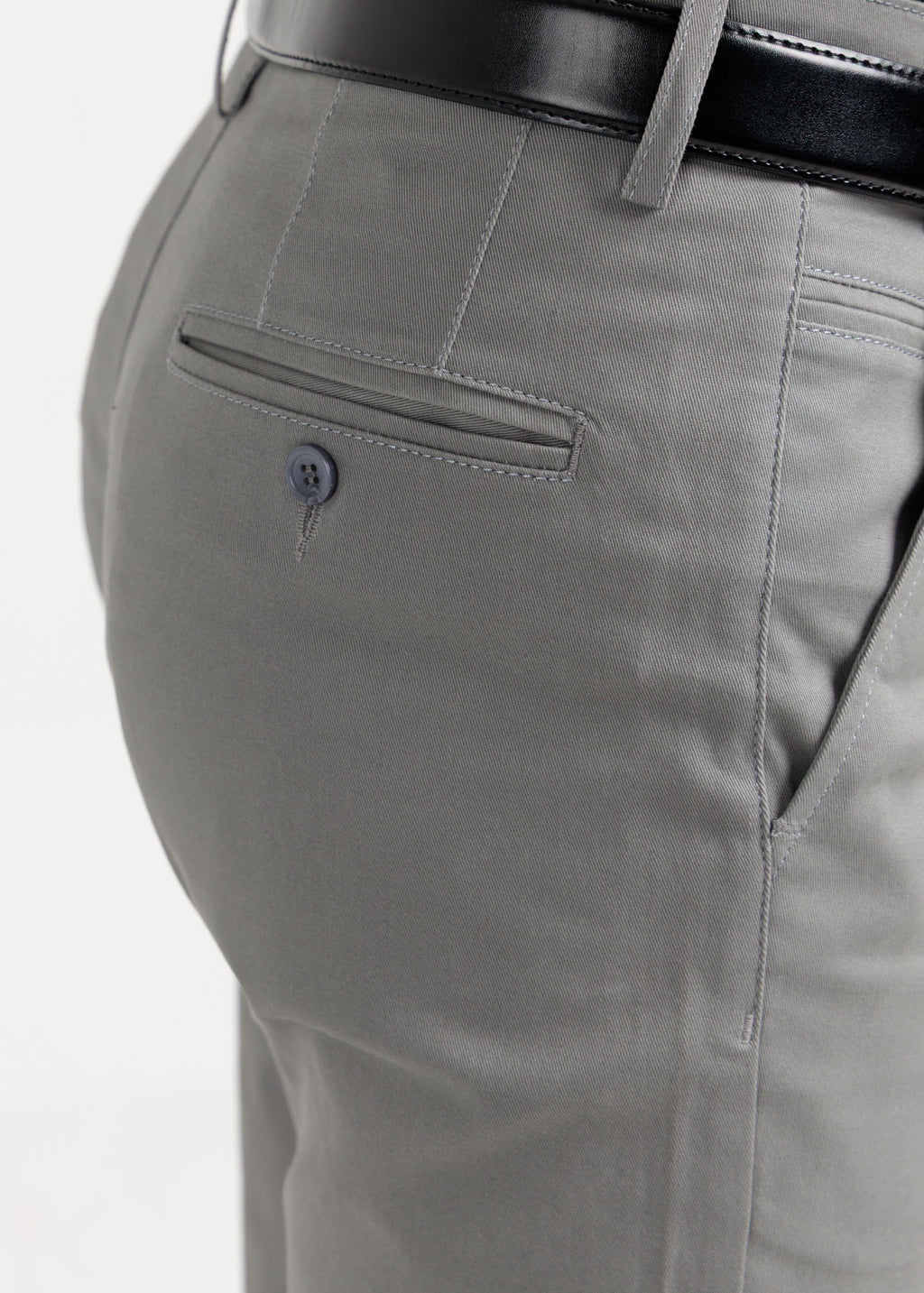 Slate Grey Tapered Fit Cotton Pants