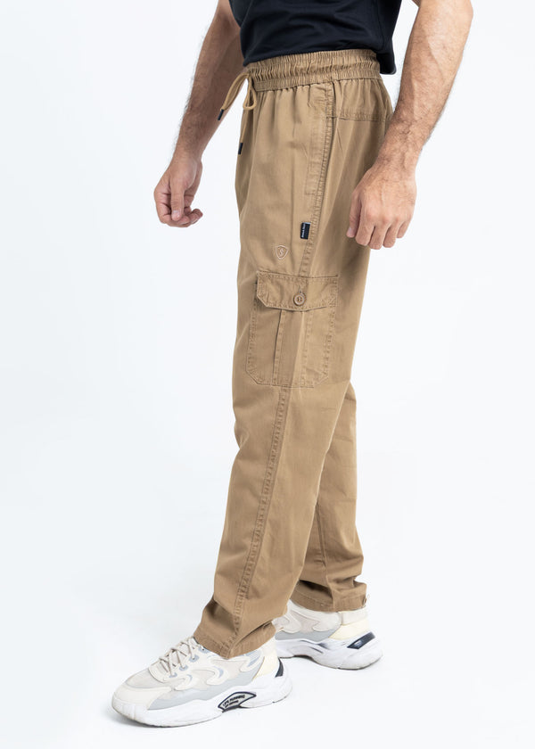 Comfort Cotton Cargo Trousers – Camel