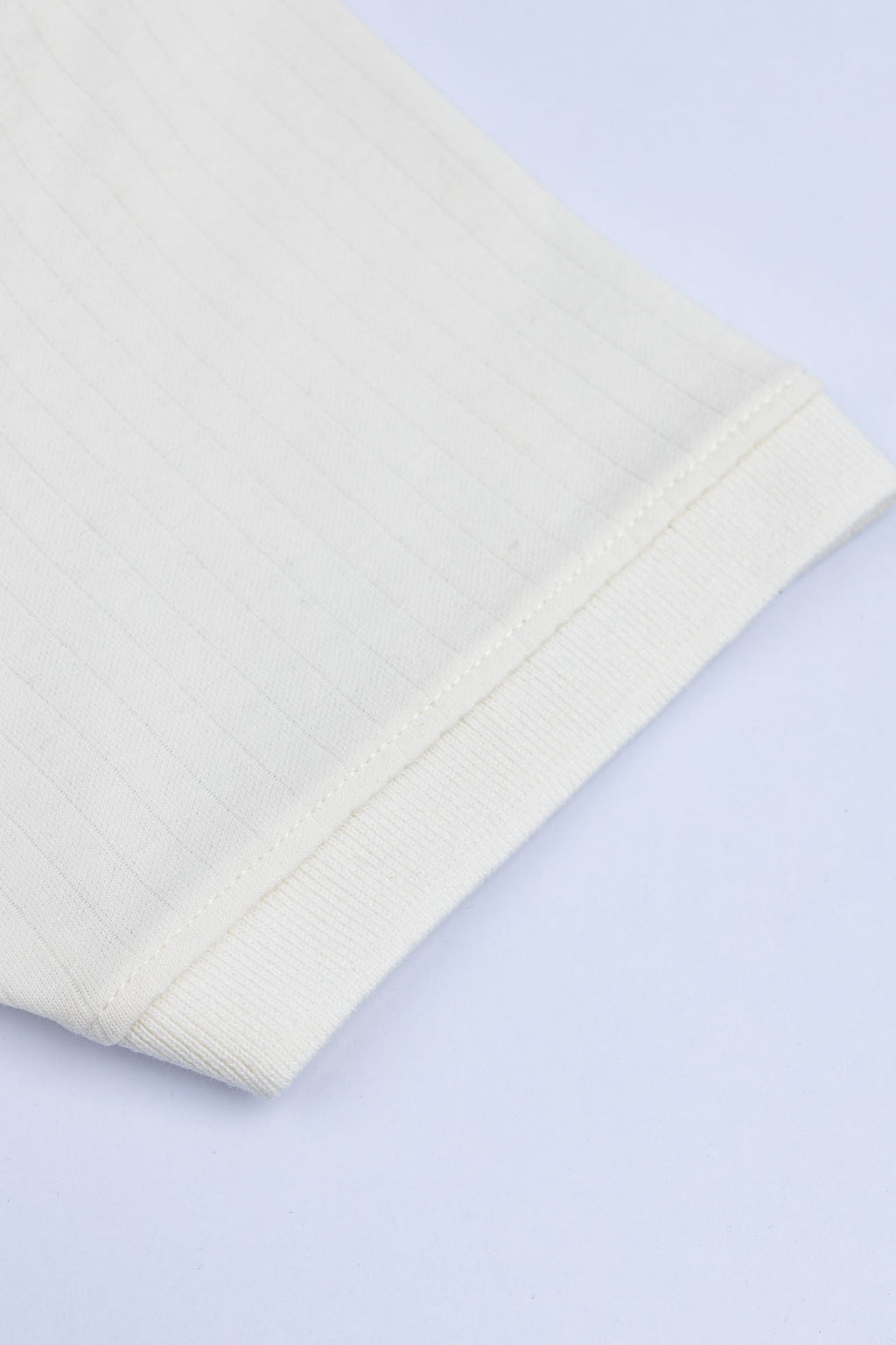 White Drop Needle Polo Shirt