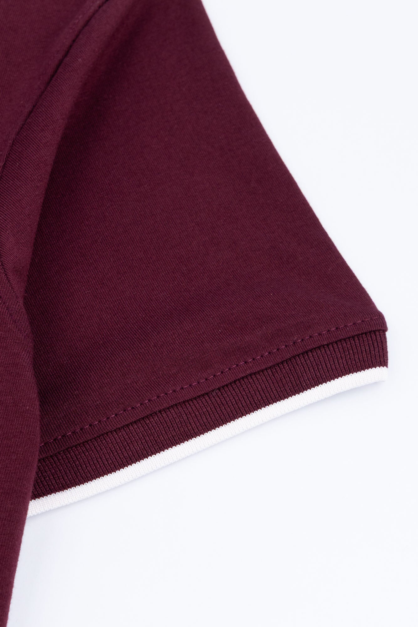 Oxblood Zip Polo Shirt
