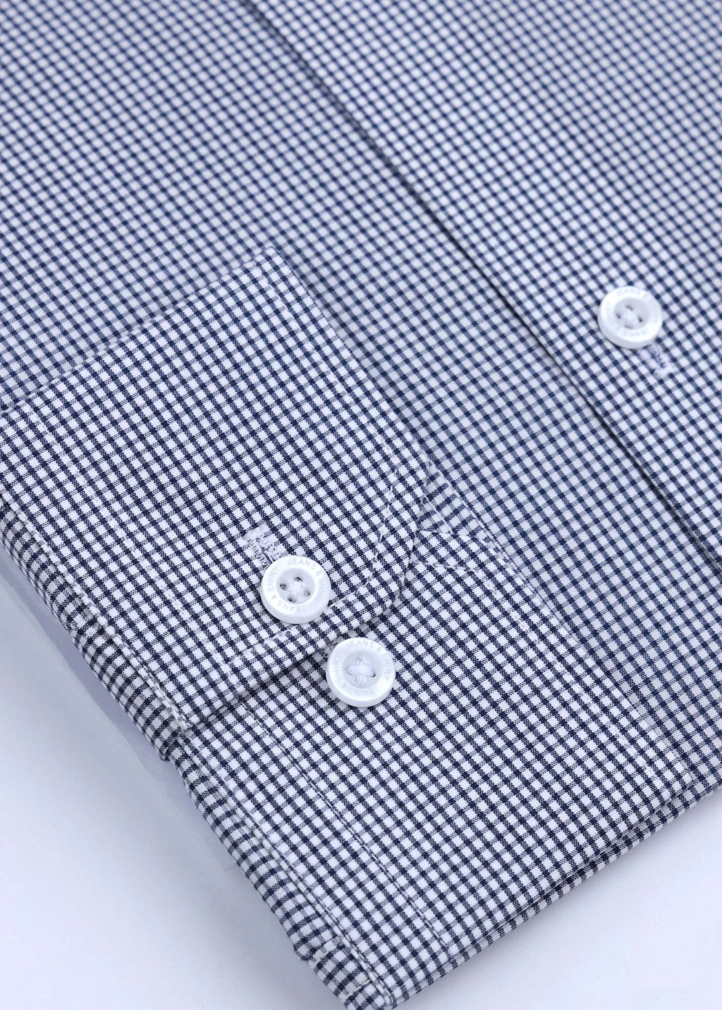 Black Micro Check Formal Shirt