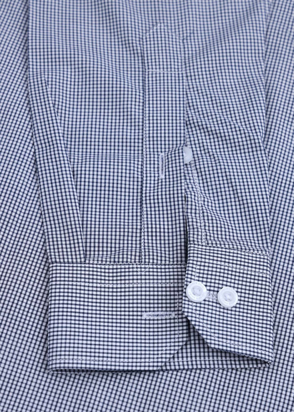 Black Micro Check Formal Shirt