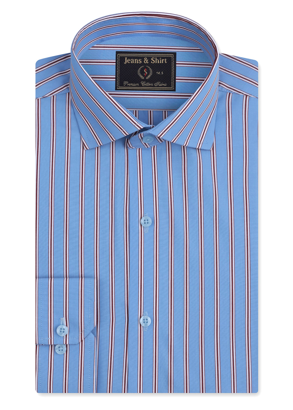 Aeromaroon Stripe Formal Shirt