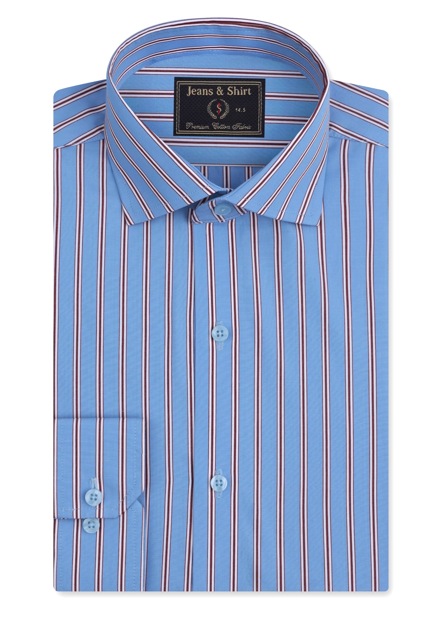Aeromaroon Stripe Formal Shirt