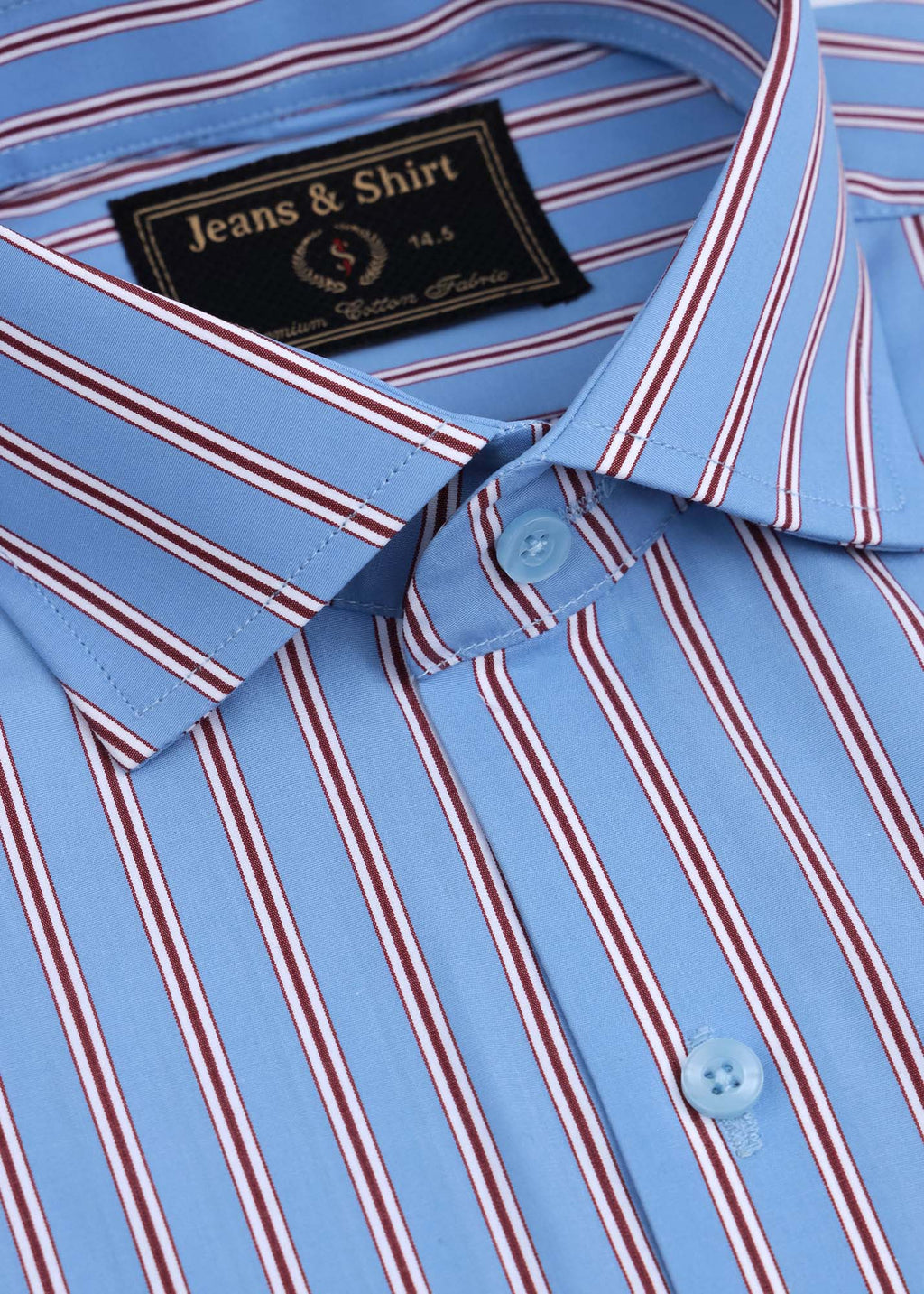 Aeromaroon Stripe Formal Shirt