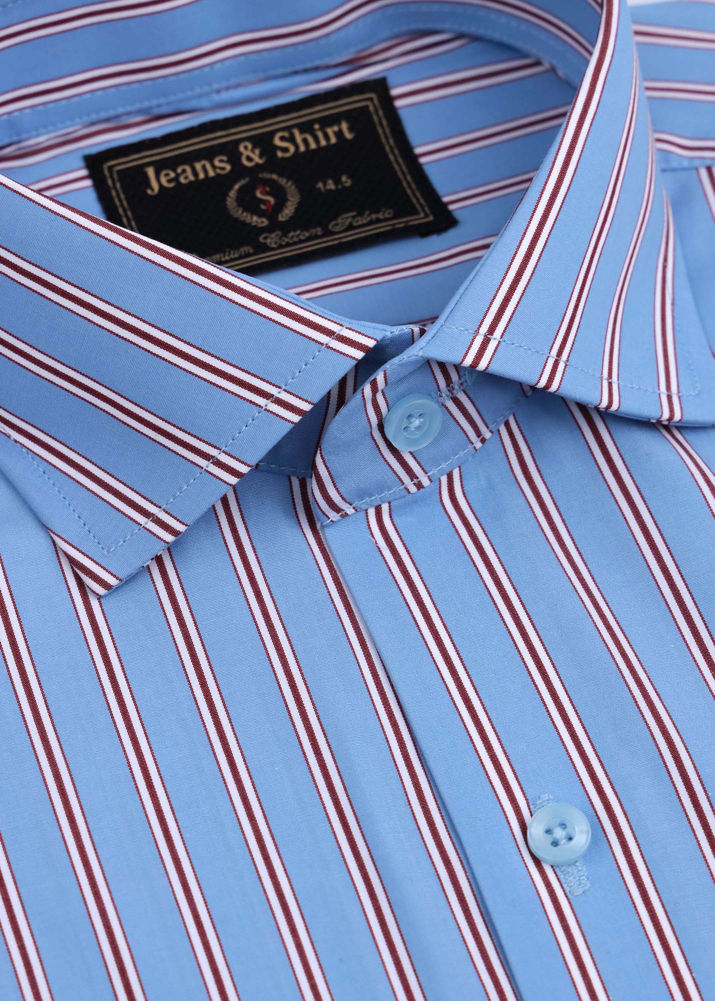 Aeromaroon Stripe Formal Shirt