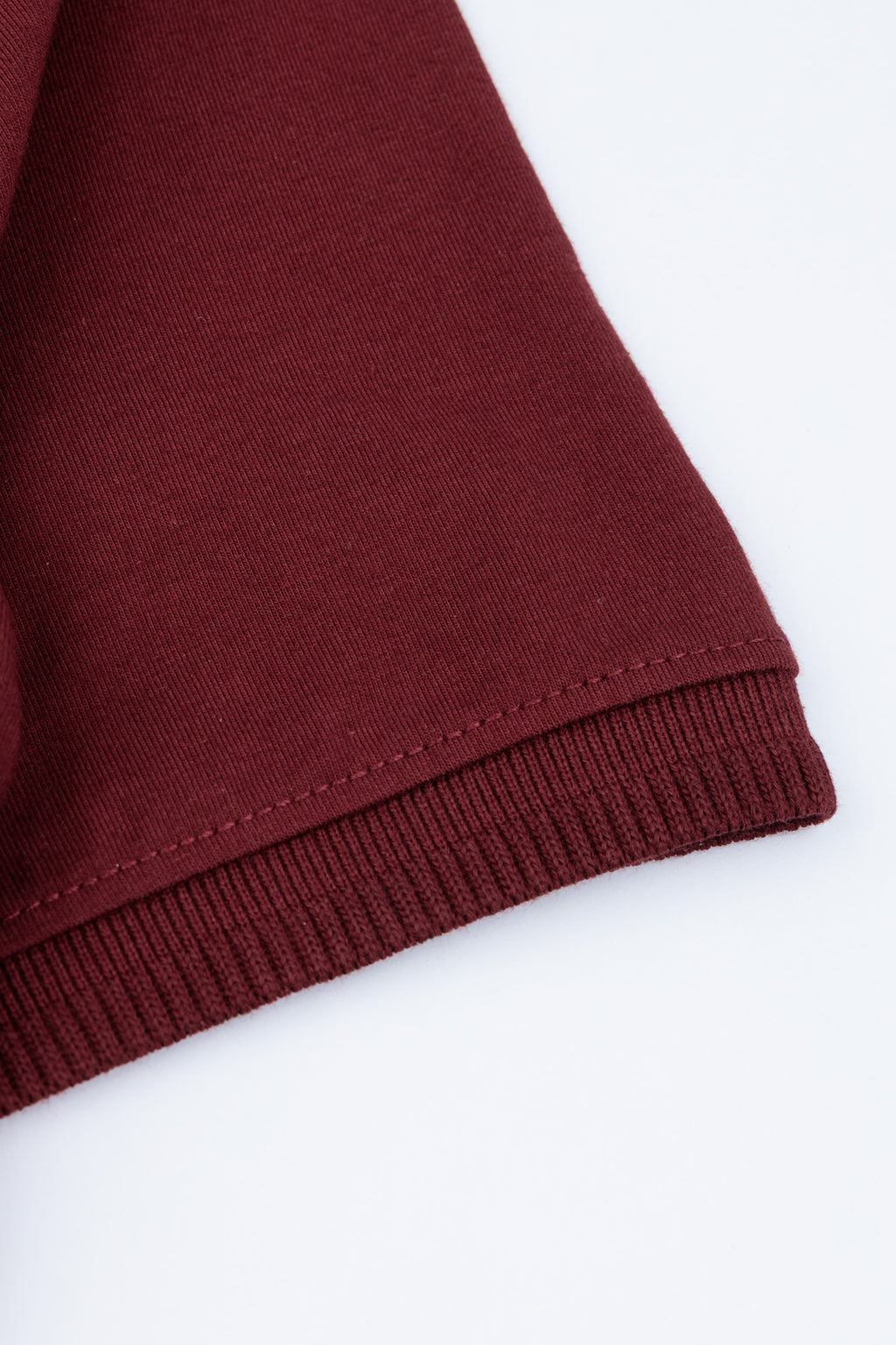Deep Maroon Zip Polo Shirt
