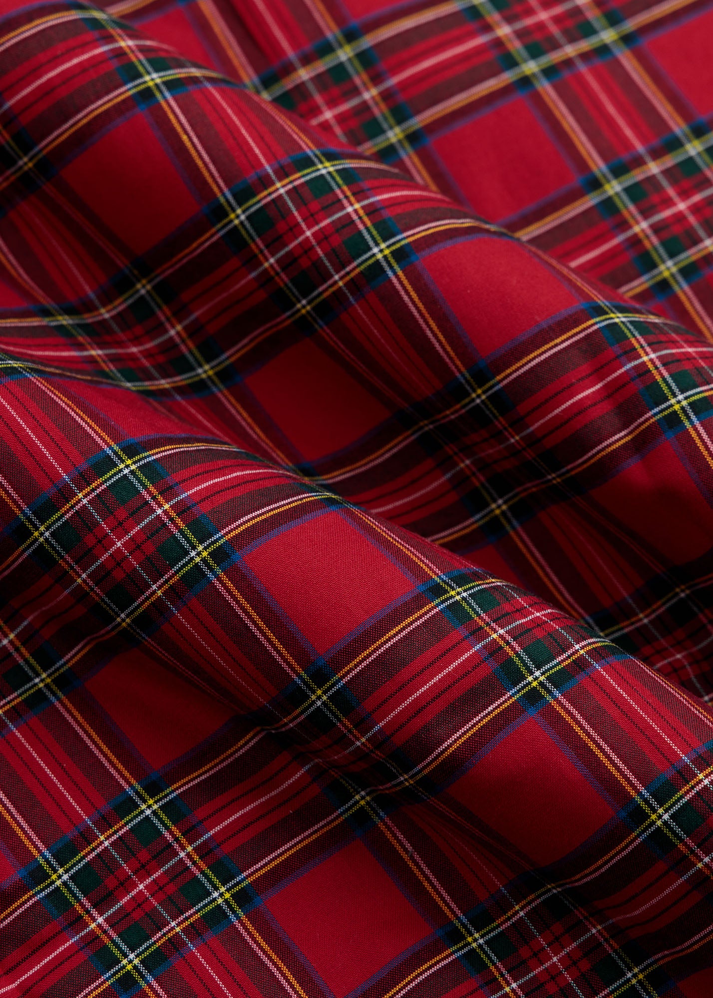 Red Tartan Check Formal Shirt