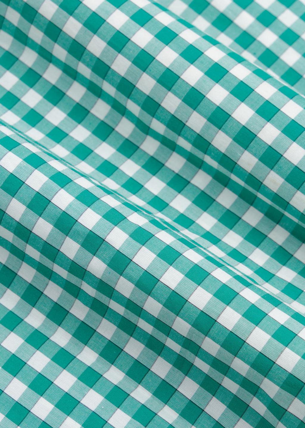 Green & White Check Formal Shirt