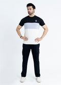 Black & Grey Color Block T-Shirt