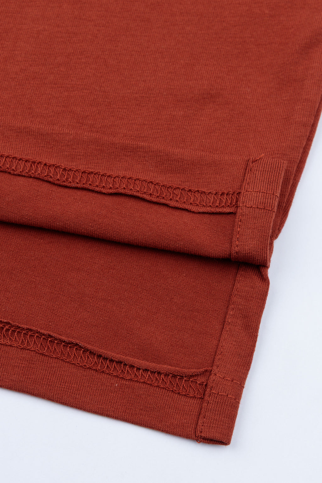 Rust Concealed Placket Polo Shirt