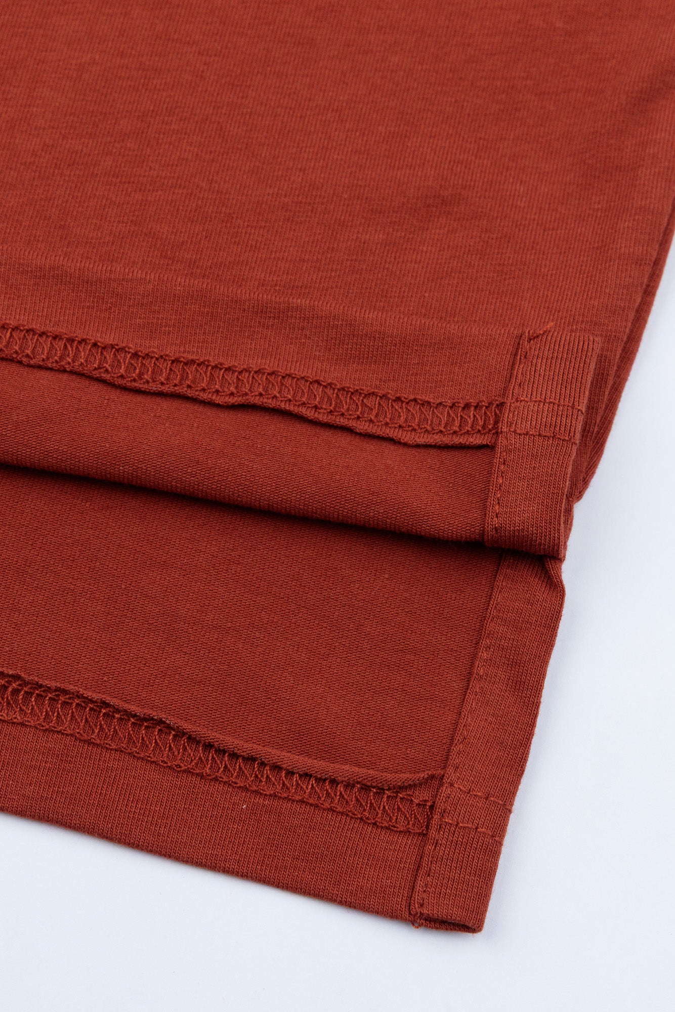 Rust Concealed Placket Polo Shirt